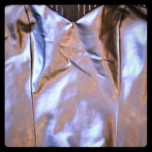 Black Nylon, Zip Back, Tube Top |  Size 4